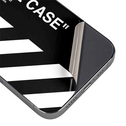 Black and White Stripes iPhone 14 Pro Skin
